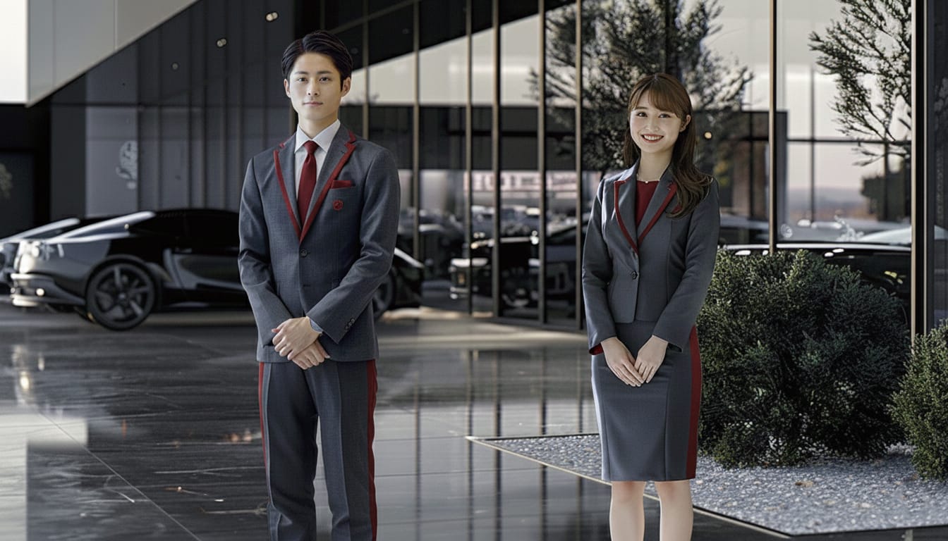 オーダー制服制作会社のフロントスタッフ向けユニフォーム