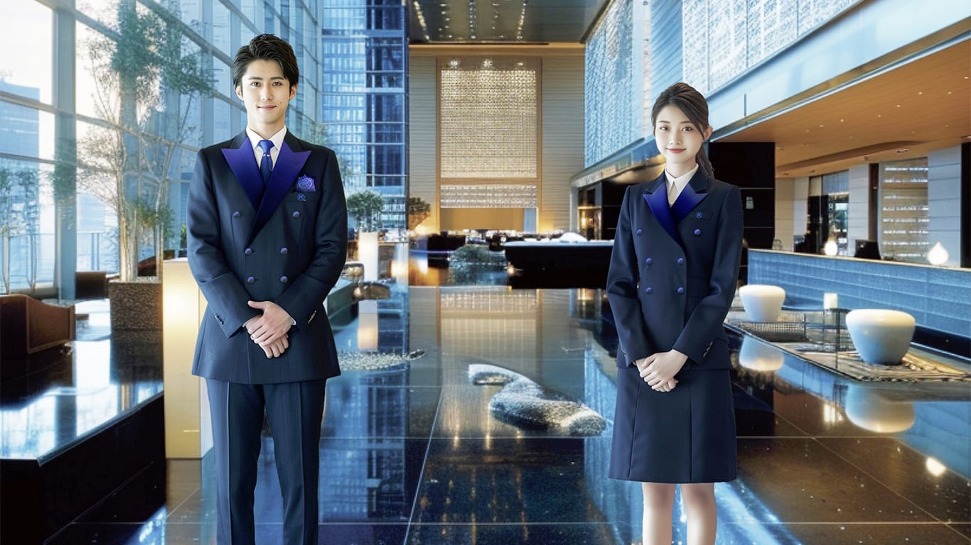 ホテルフロントスタッフのユニフォーム